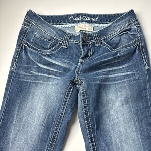 Red Camel Low-Rise Dylan denim jeans juniors size 5 bootcut embellished pockets